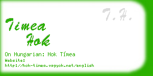 timea hok business card